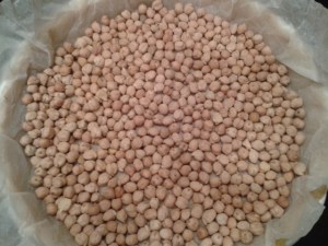 pumpkin sage and sheep's cheese tart, baking blind with chickpeas