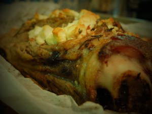 kleftiko with feta cheese